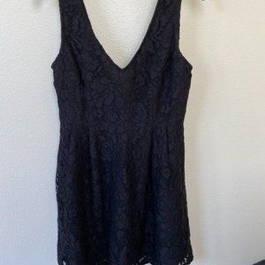 Black Lace V-Neck Forever 21 Dress